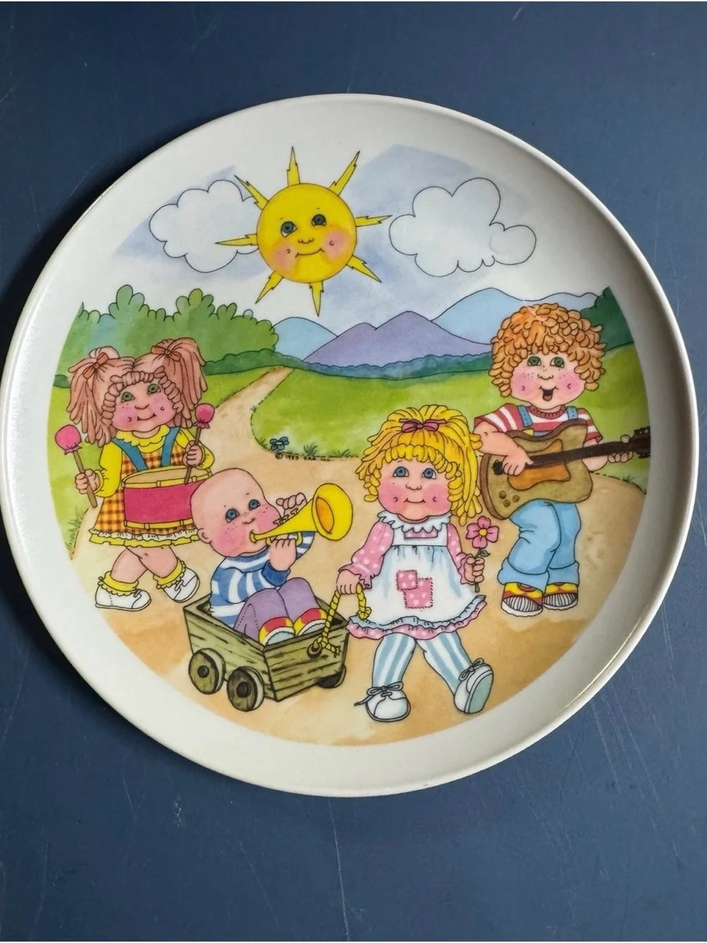 Cabbage Patch Kids 9” Melamine Plate Vintage 1980’s